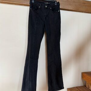 Indigo Rein Black Wide Leg Jeans